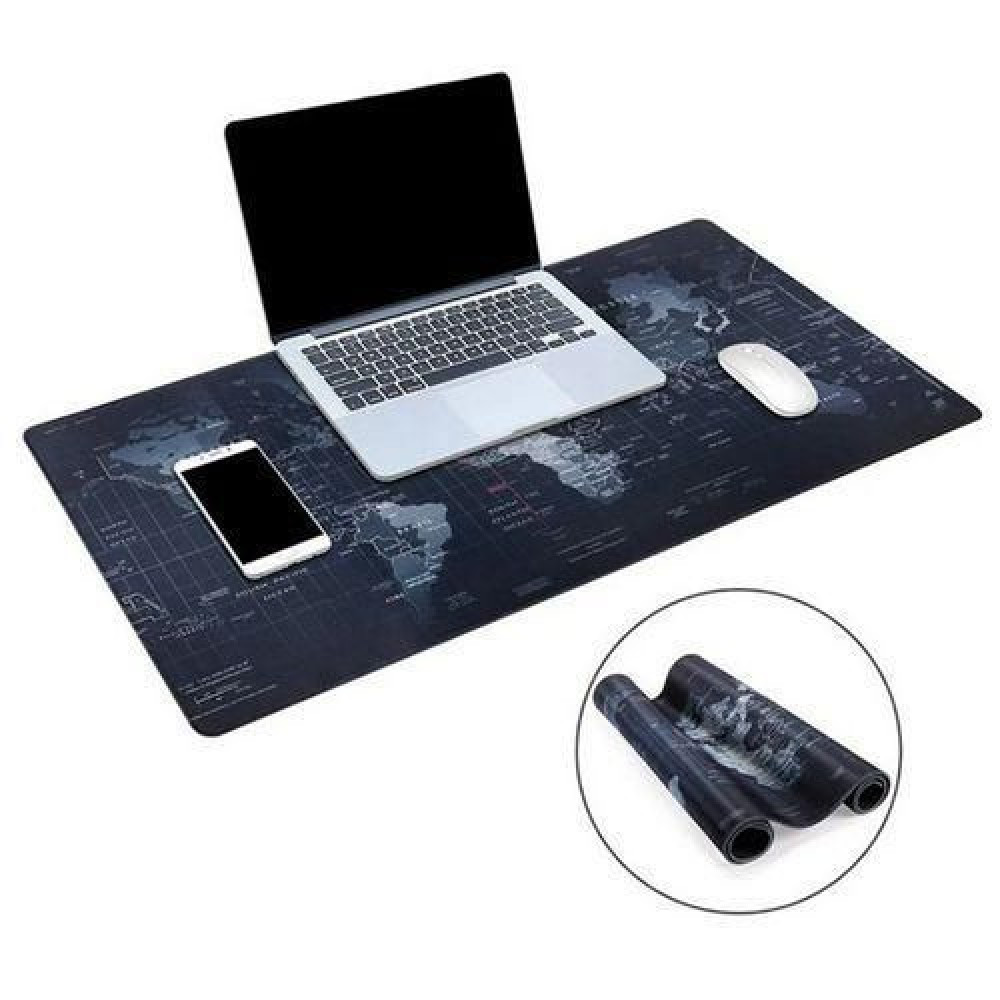 Oversized Mouse Pad MatGaming Mouse Pad Desk Mat , Oversized Large Mouse Pad, Non-Slip Mousepad, Super-Thick with Special-Textured Surface, Anti-Fray Stitched Edges, Desk Pad-Black
