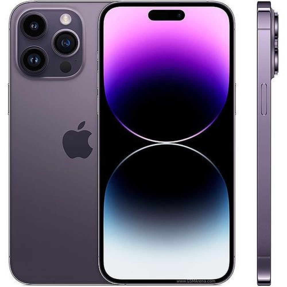 Apple iPhone 14 Pro Max 6.7" - 256GB ROM - 6GB RAM - iOS 16 - Nano Sim - Deep Purple
